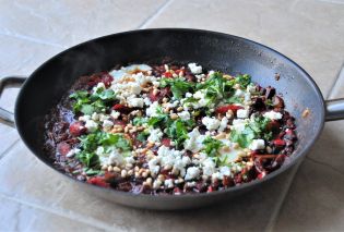 Shakshuka with Feta and Pine Nuts