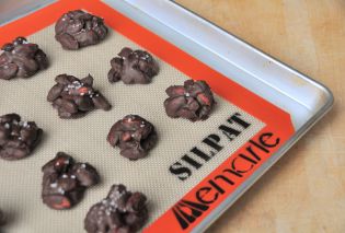 Slow Cooker Sea Salt Chocolate Almond Clusters