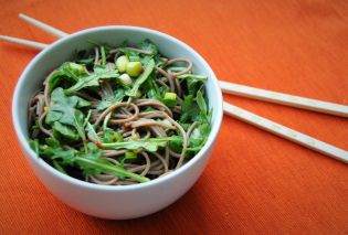 Soba Noodle and Arugula Salad