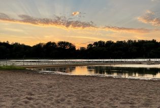 Sunset from a beach