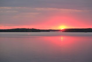 Sunset over Lake Paijanne