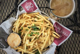 Truffle fries and beer, Edwinton Brewing Company, Bismarck