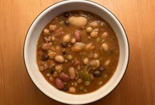 Bowl of bean soup
